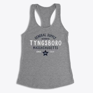 Tyngsboro Massachusetts General Supply Women's Racerback Tank