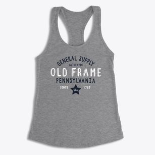 Old Frame Pennsylvania General Supply Women's Racerback Tank