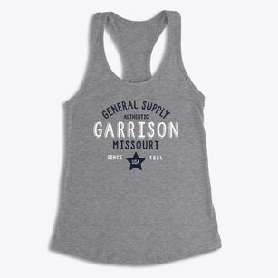 Garrison Missouri General Supply Women's Racerback Tank