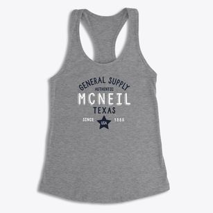 Mcneil Texas General Supply Women's Racerback Tank