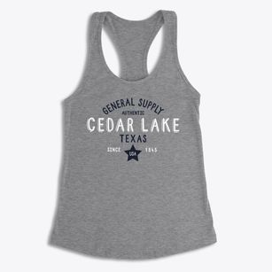 Cedar Lake Texas General Supply Women's Racerback Tank