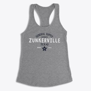 Zunkerville Texas General Supply Women's Racerback Tank