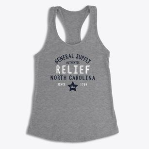 Relief North Carolina General Supply Women's Racerback Tank
