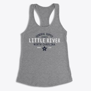 Little River North Carolina General Supply Women's Racerback Tank