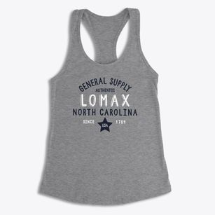 Lomax North Carolina General Supply Women's Racerback Tank
