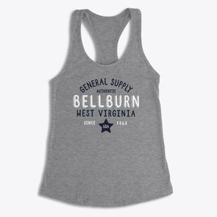 Bellburn West Virginia General Supply Women's Racerback Tank
