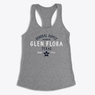Glen Flora Texas General Supply Women's Racerback Tank