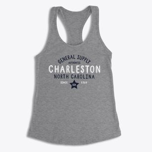 Charleston North Carolina General Supply Women's Racerback Tank