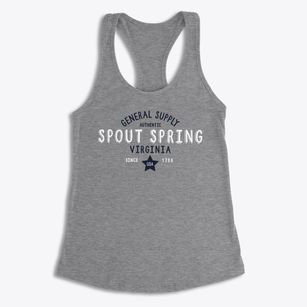 Spout Spring Virginia General Supply Women's Racerback Tank