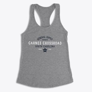 Carnes Crossroad South Carolina General Supply Women's Racerback Tank