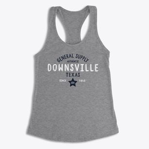 Downsville Texas General Supply Women's Racerback Tank