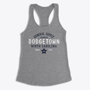 Dodgetown North Carolina General Supply Women's Racerback Tank