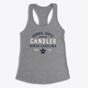 Candler North Carolina General Supply Women's Racerback Tank