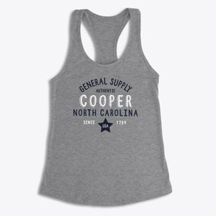 Cooper North Carolina General Supply Women's Racerback Tank