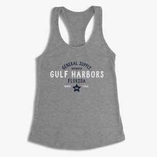 Gulf Harbors Florida General Supply Women's Racerback Tank