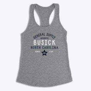 Busick North Carolina General Supply Women's Racerback Tank
