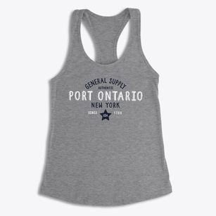 Port Ontario New York General Supply Women's Racerback Tank