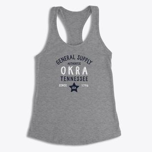 Okra Tennessee General Supply Women's Racerback Tank