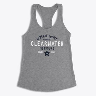 Clearwater Missouri General Supply Women's Racerback Tank