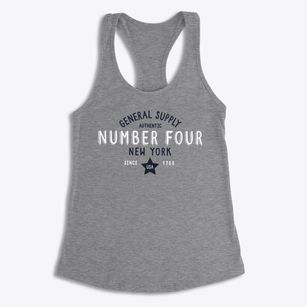 Number Four New York General Supply Women's Racerback Tank