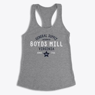 Boyds Mill Virginia General Supply Women's Racerback Tank