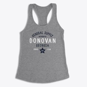 Donovan Georgia General Supply Women's Racerback Tank