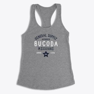 Bucoda Missouri General Supply Women's Racerback Tank