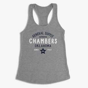 Chambers Oklahoma General Supply Women's Racerback Tank