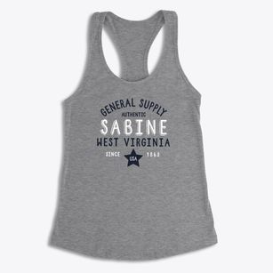 Sabine West Virginia General Supply Women's Racerback Tank