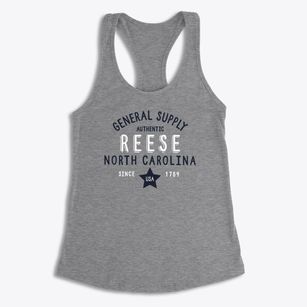 Reese North Carolina General Supply Women's Racerback Tank