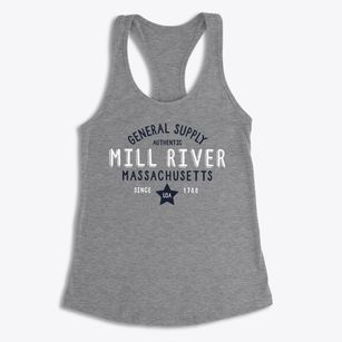 Mill River Massachusetts General Supply Women's Racerback Tank
