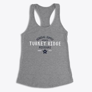 Turkey Ridge Missouri General Supply Women's Racerback Tank