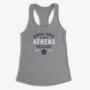 Athens Missouri General Supply Women's Racerback Tank