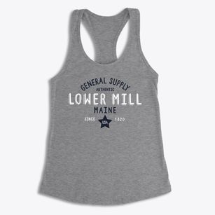Lower Mill Maine General Supply Women's Racerback Tank