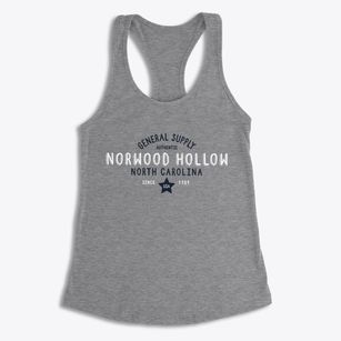 Norwood Hollow North Carolina General Supply Women's Racerback Tank