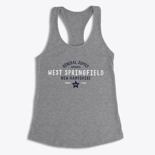 West Springfield New Hampshire General Supply Women's Racerback Tank