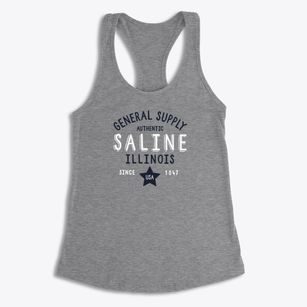 Saline Illinois General Supply Women's Racerback Tank