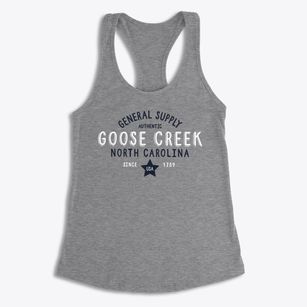Goose Creek North Carolina General Supply Women's Racerback Tank