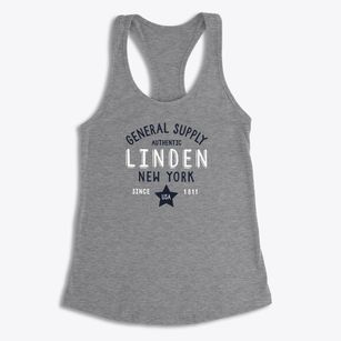 Linden New York General Supply Women's Racerback Tank