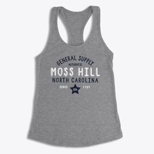 Moss Hill North Carolina General Supply Women's Racerback Tank
