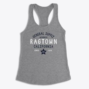 Ragtown California General Supply Women's Racerback Tank