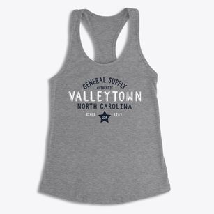 Valleytown North Carolina General Supply Women's Racerback Tank
