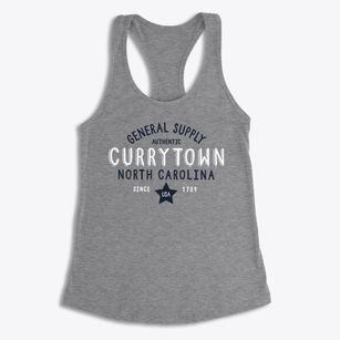 Currytown North Carolina General Supply Women's Racerback Tank
