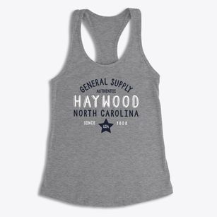 Haywood North Carolina General Supply Women's Racerback Tank