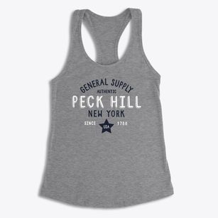 Peck Hill New York General Supply Women's Racerback Tank