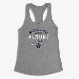 Almont Iowa General Supply Women's Racerback Tank