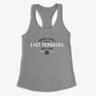 East Pembroke New York General Supply Women's Racerback Tank