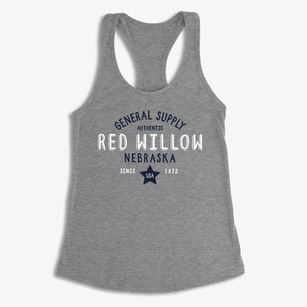 Red Willow Nebraska General Supply Women's Racerback Tank