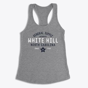 White Hill North Carolina General Supply Women's Racerback Tank