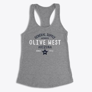 Olive West Arizona General Supply Women's Racerback Tank